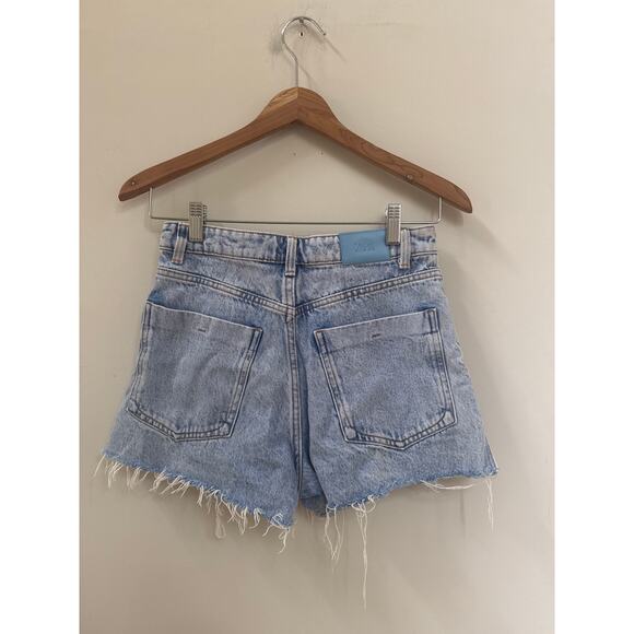 Zara Light Blue Denim Shorts - Picture 3 of 4